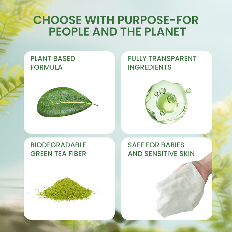 Green Tea Antibacterial Wipes